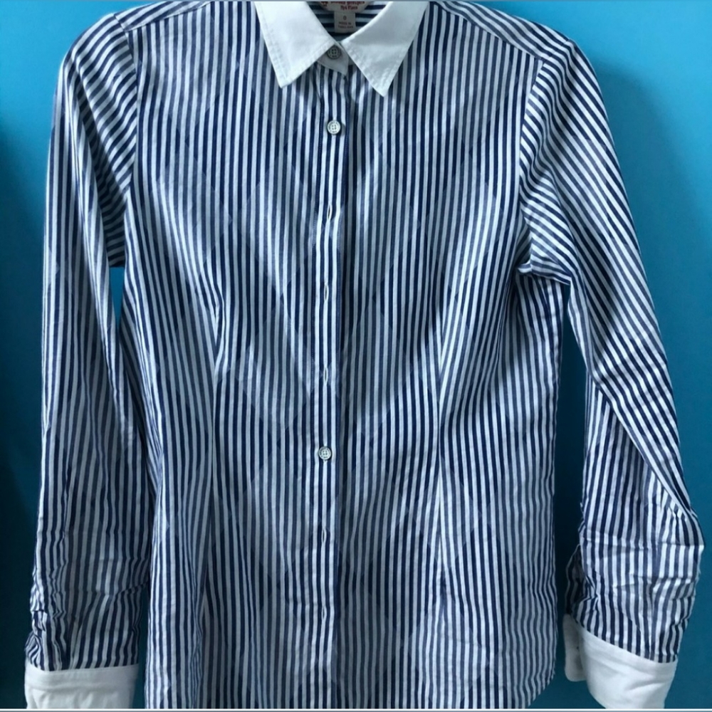 Brooks Brothers Red Fleece Blue Striped Oxford - 6